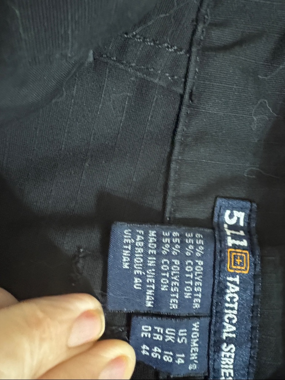 Womens Black Cargo Shorts - Classic Utility Style - Picture 6 of 11